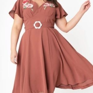Unique Vintage 2X swing dress